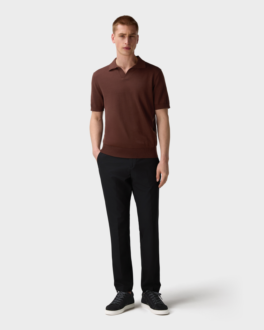 PO 05 Tailored Buttonless Clay Red