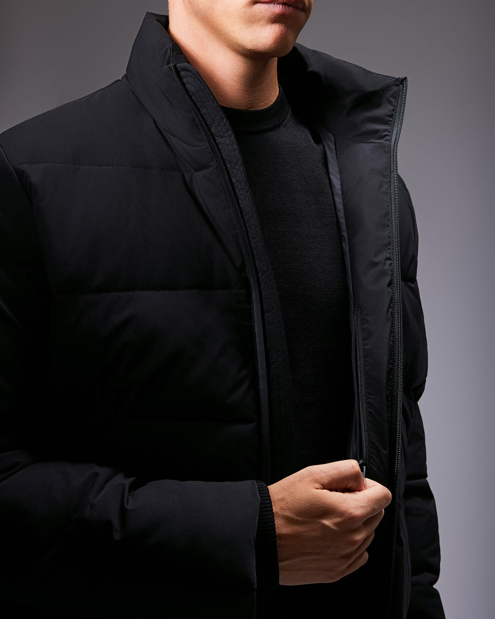 JC 02 Puffer Marked Black