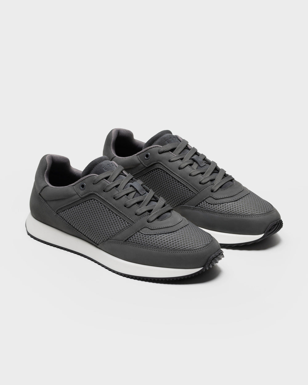 RS 01 Lightweight Anthracite – runner sneakers in grey nubuck leather and mesh, photo 4