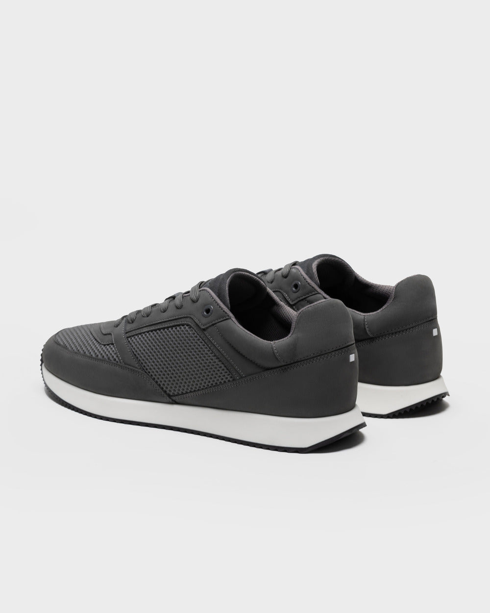 RS 01 Lightweight Anthracite – runner sneakers in grey nubuck leather and mesh, photo 10