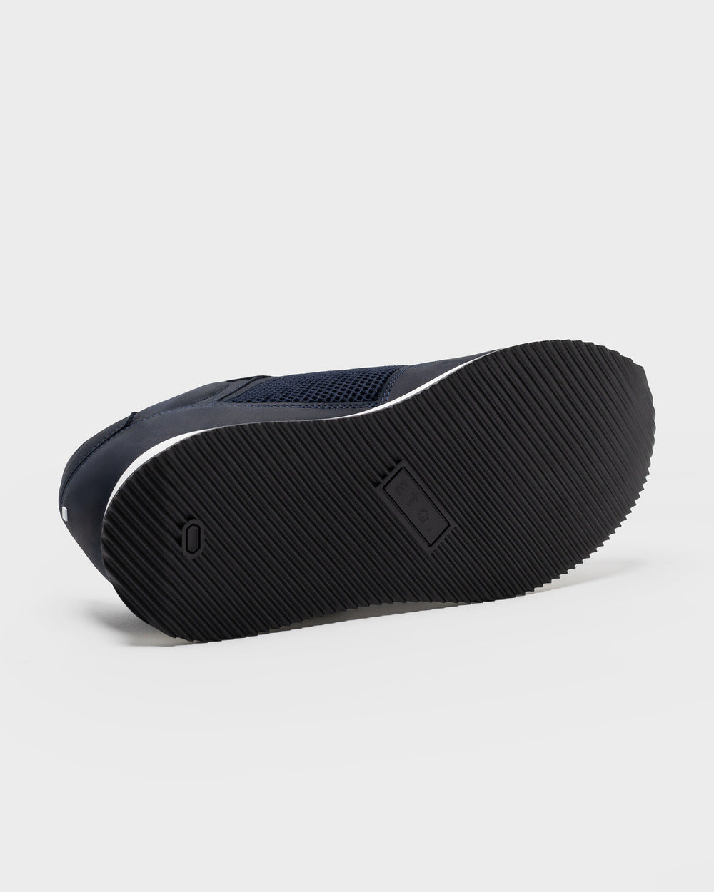 RS 01 Lightweight Blueberry – runner sneakers in blue nubuck leather and mesh, photo 14