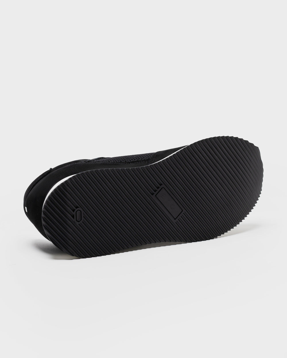 RS 01 Lightweight Jet Black – runner sneakers in black nubuck leather and mesh, photo 12