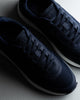 RS 03 Blueberry – runner sneakers in blue suede and mesh, photo 3