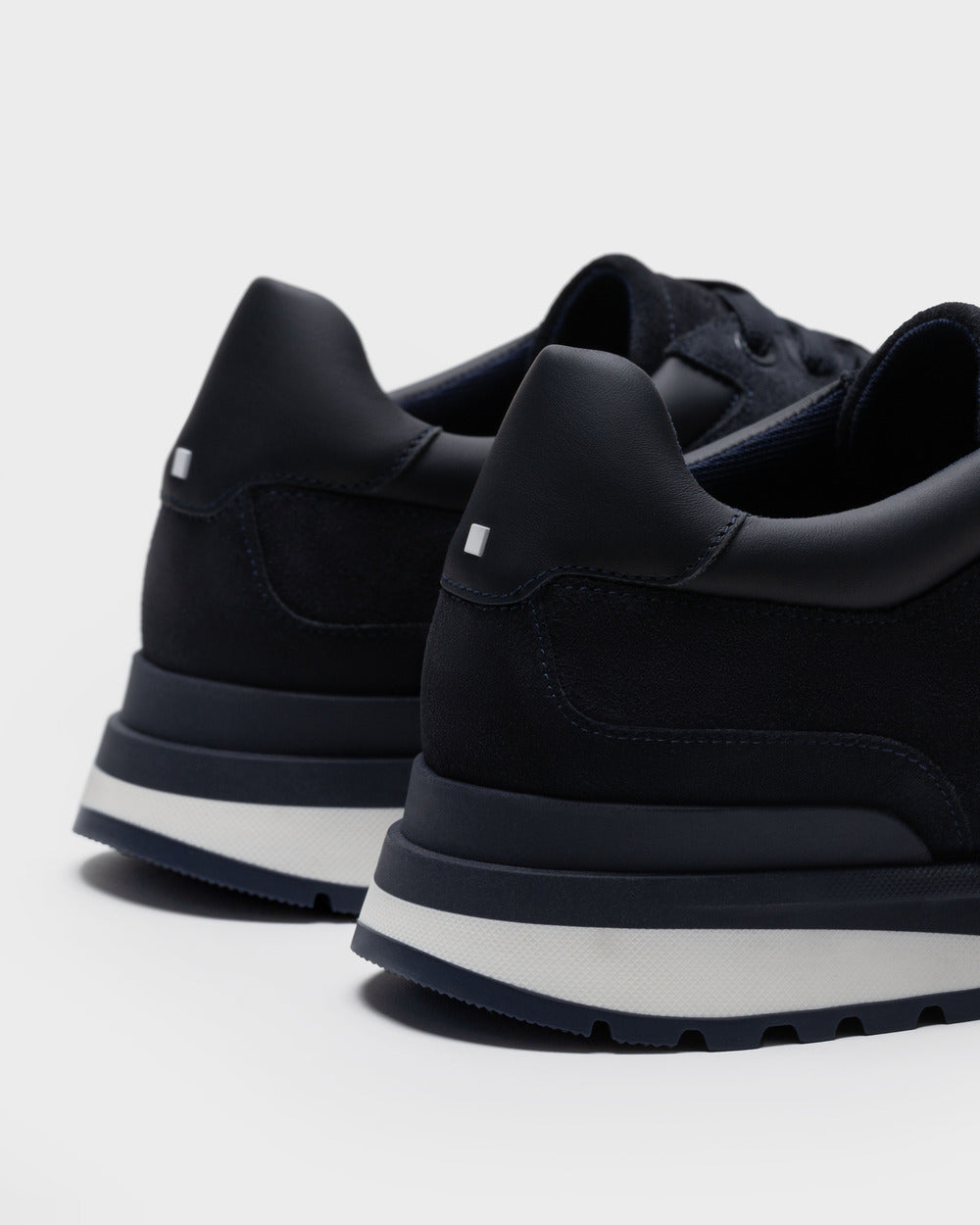RS 03 Blueberry – runner sneakers in blue suede and mesh, photo 8