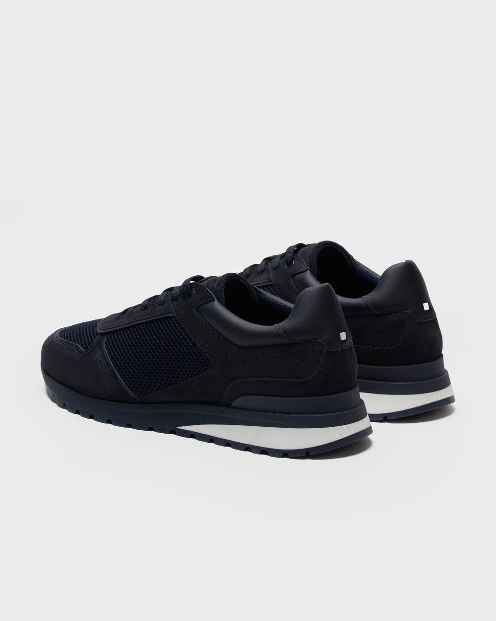RS 03 Blueberry – runner sneakers in blue suede and mesh, photo 9