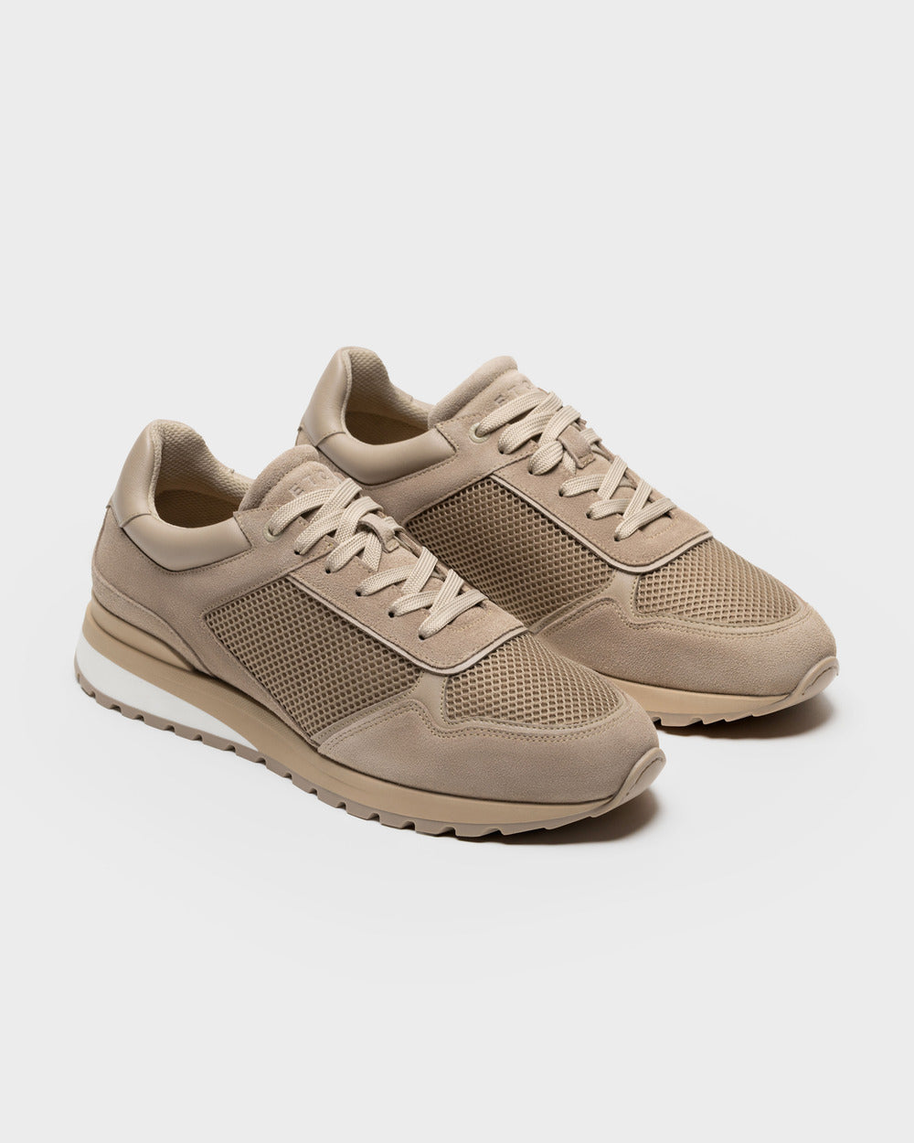 RS 03 Desert Taupe – runner sneakers in taupe suede and mesh, photo 4