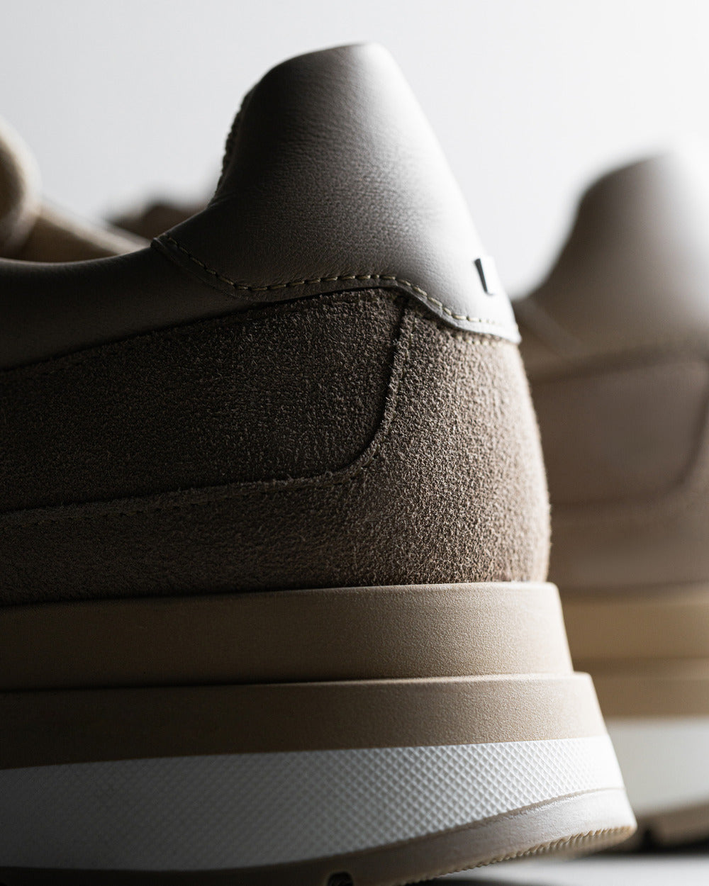 RS 03 Desert Taupe – runner sneakers in taupe suede and mesh, photo 9