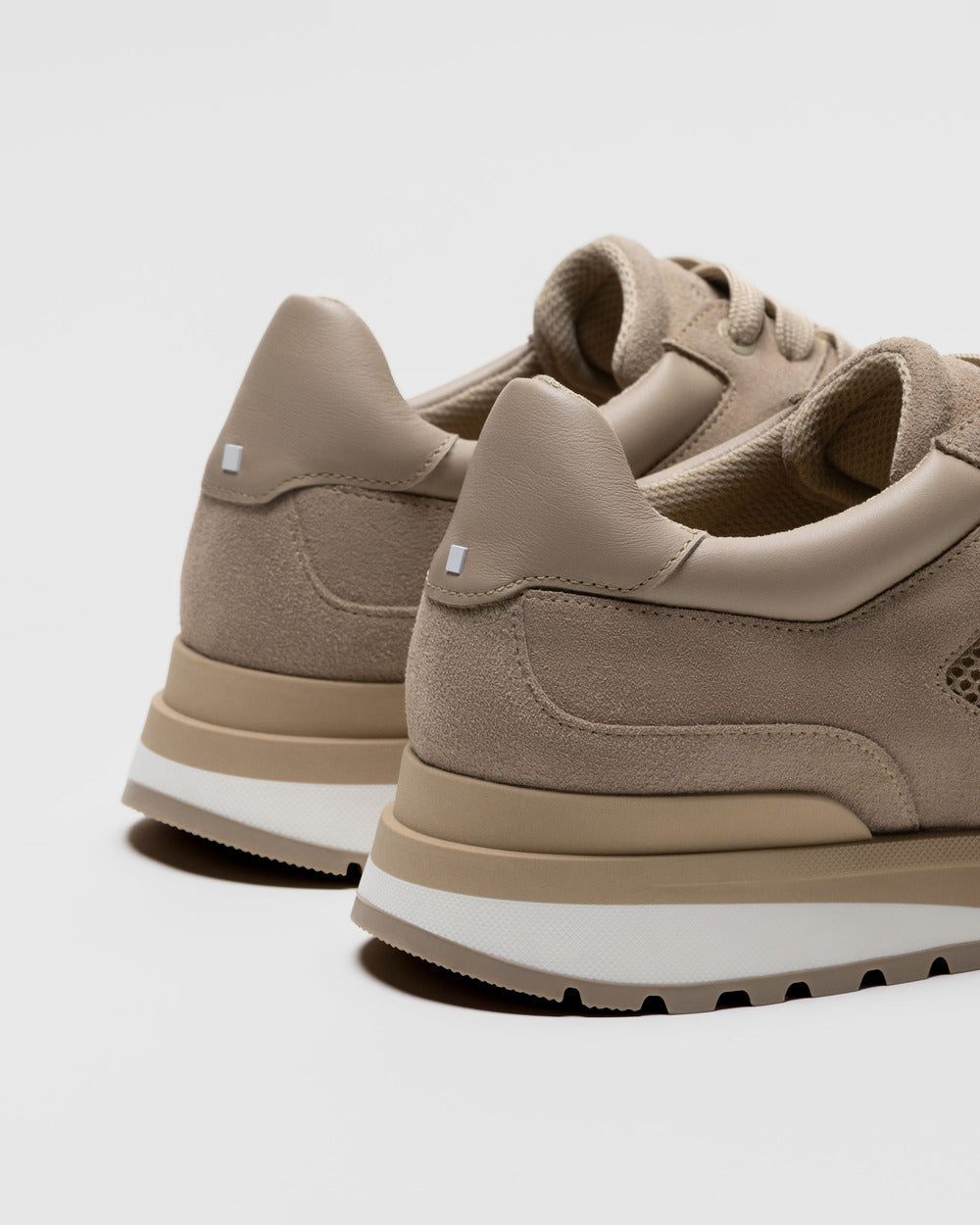 RS 03 Desert Taupe – runner sneakers in taupe suede and mesh, photo 12