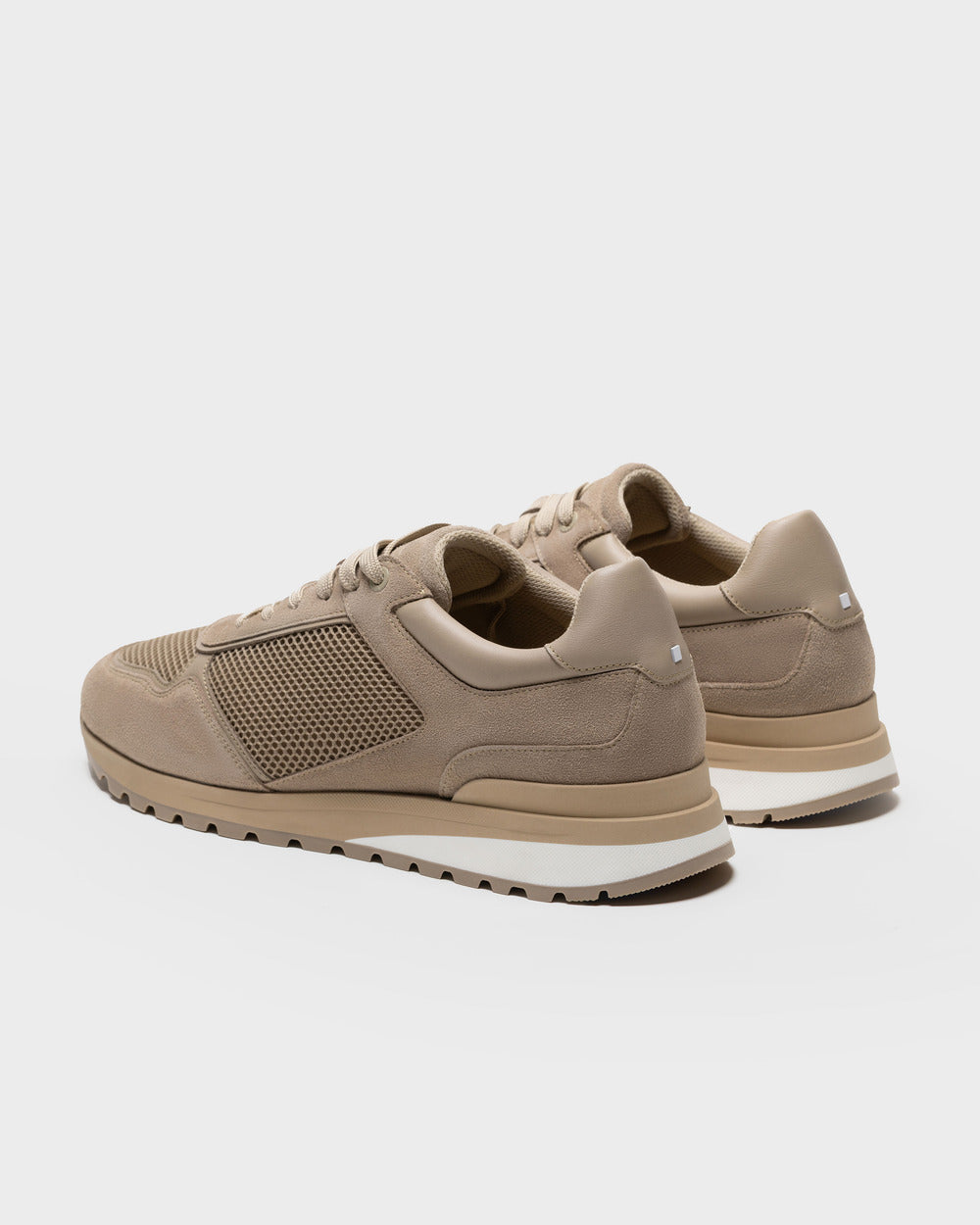 RS 03 Desert Taupe – runner sneakers in taupe suede and mesh, photo 13