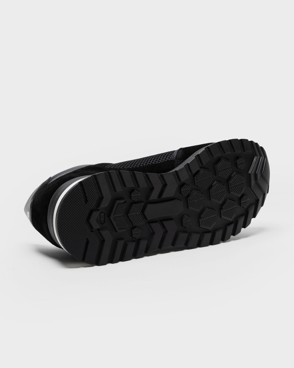 RS 03 Jet Black – runner sneakers in black suede and mesh, photo 15