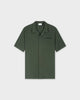 SH 04 Jacquard Forest Green – short sleeve shirt in green cotton jacquard