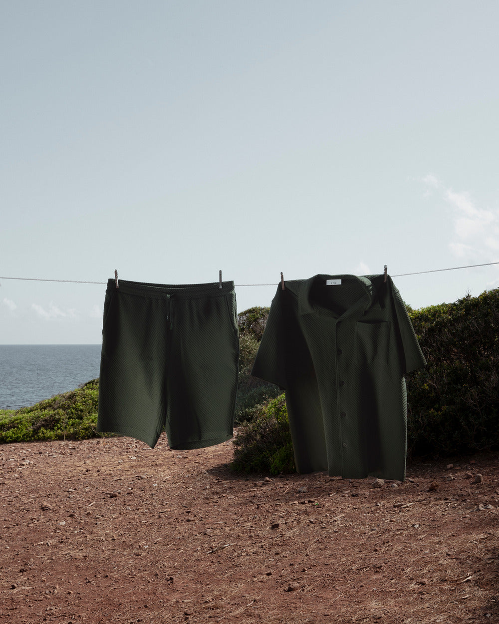 SH 04 Jacquard Forest Green – short sleeve shirt in green cotton jacquard, photo 4