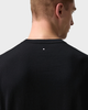 TS 04 Tailored Black – czarna koszulka dzianinowa z bawełny z jedwabiem, zdjęcie 5