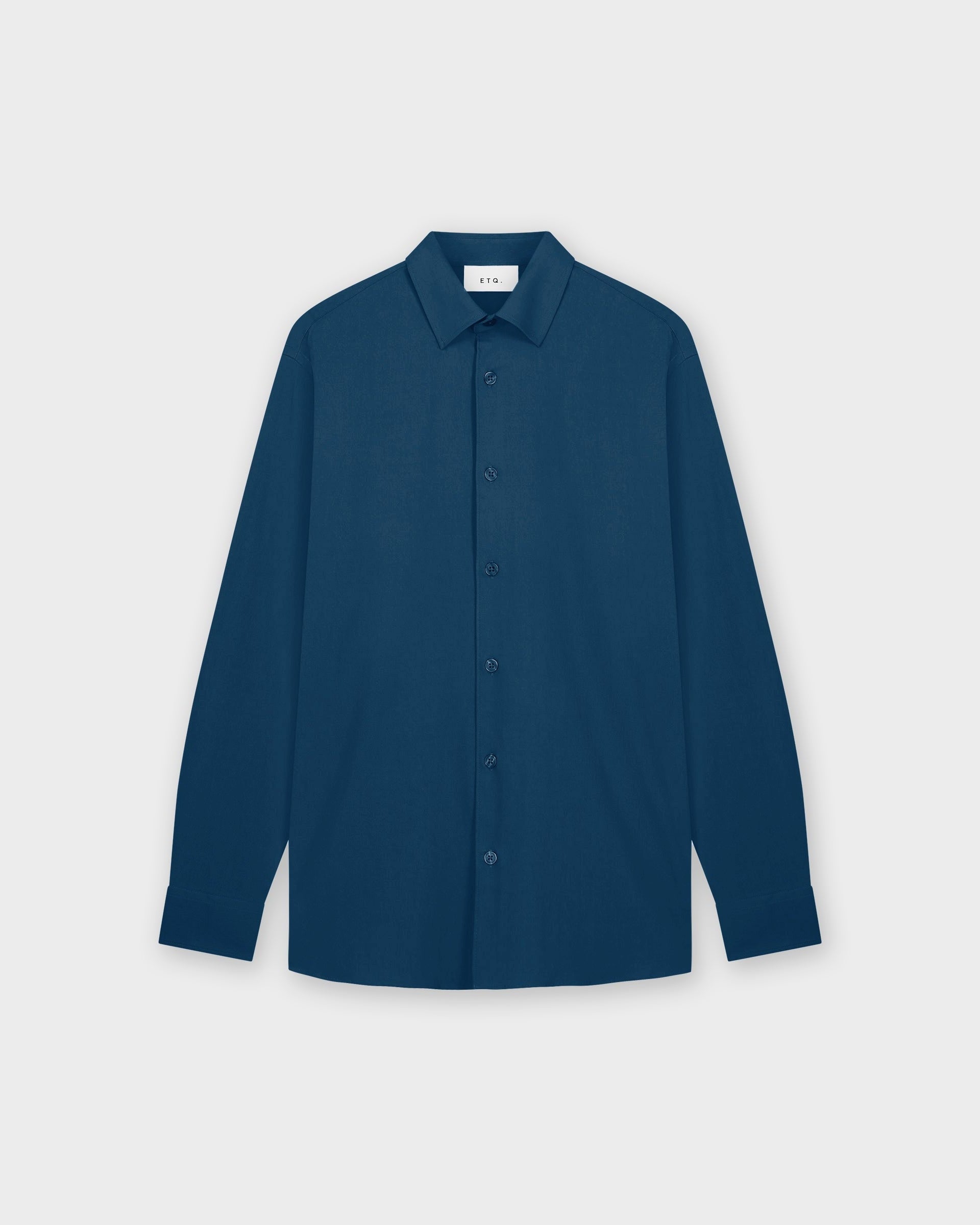 SH 01 Essence Blueberry – shirt in blue non-iron twill