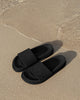 SL 01 Full Suede Black – slides in black suede, photo 3