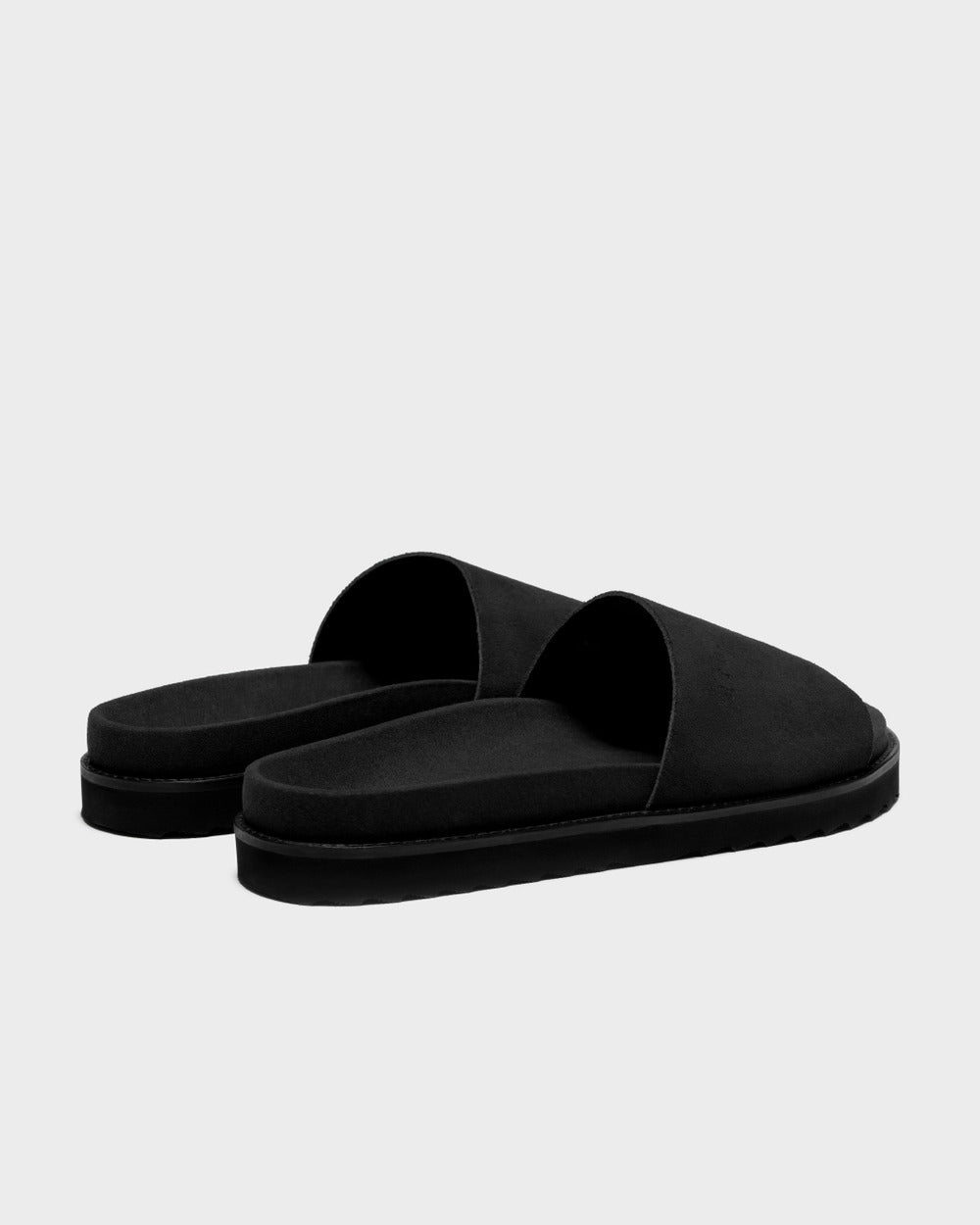 SL 01 Full Suede Black – slides in black suede, photo 14