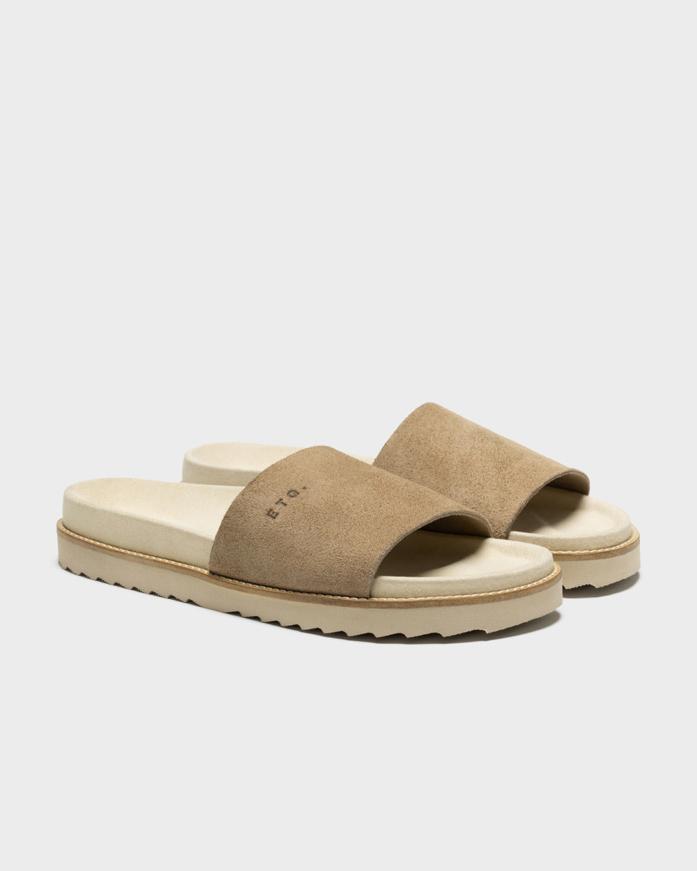 SL 01 Full Suede Sand – slides in beige suede, photo 9