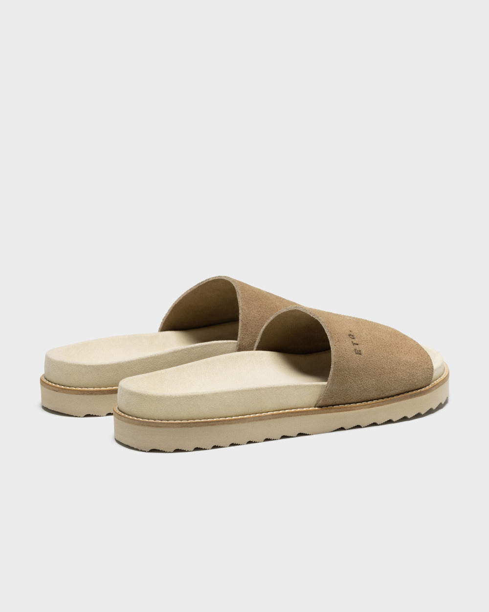 SL 01 Full Suede Sand – slides in beige suede, photo 10
