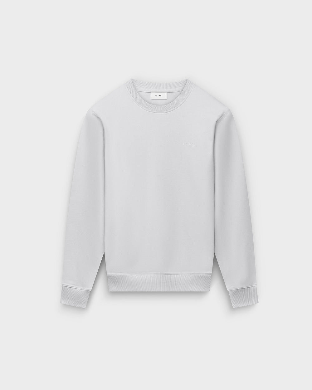 SW 01 Marked Cement Grey 2.0 – sweatshirt in grey stretch cotton