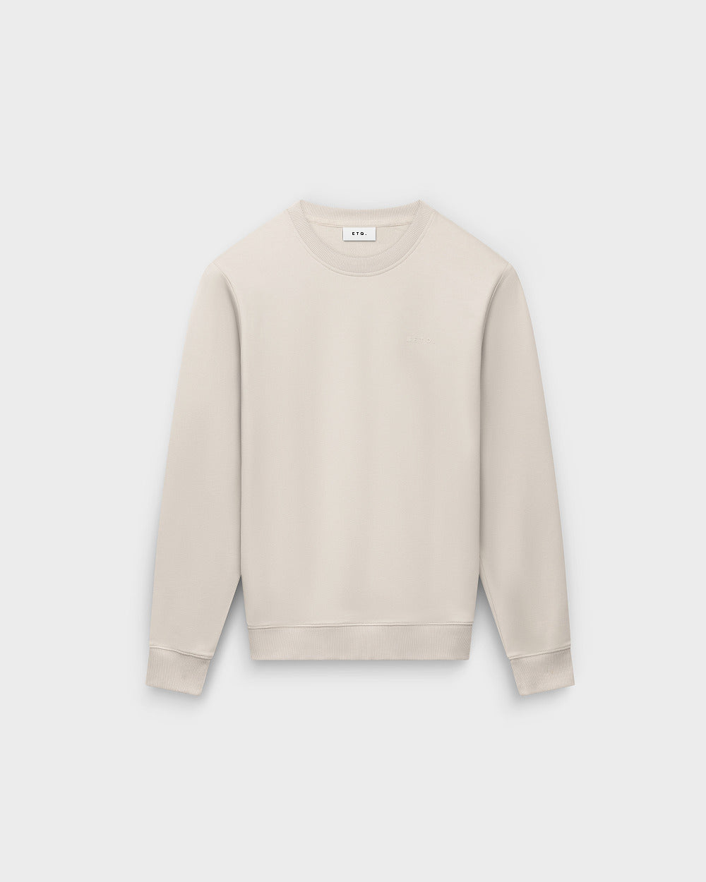 SW 01 Marked Sand 2.0 – sweatshirt in beige stretch cotton