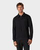 SW 02 Marked Half Zip Black 2.0 – half zip sweatshirt in black stretch cotton