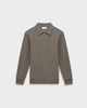 SW 02 Marked Half Zip Desert Taupe 2.0 – half zip sweatshirt in taupe stretch cotton