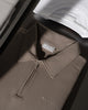 SW 02 Marked Half Zip Desert Taupe 2.0 – half zip sweatshirt in taupe stretch cotton, photo 3