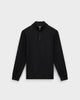 SW 03 Marked Half Zip Black – half zip sweatshirt in black stretch cotton
