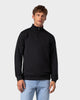 SW 03 Marked Half Zip Black – half zip sweatshirt in black stretch cotton, photo 3