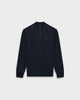 SW 03 Marked Half Zip Blueberry – half zip sweatshirt in blue stretch cotton