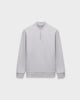 SW 03 Marked Half Zip Cement Grey – half zip sweatshirt in grey stretch cotton