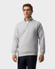 SW 03 Marked Half Zip Cement Grey – half zip sweatshirt in grey stretch cotton
