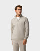 SW 03 Marked Half Zip Sand – half zip sweatshirt in beige stretch cotton