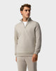 SW 03 Marked Half Zip Sand – half zip sweatshirt in beige stretch cotton