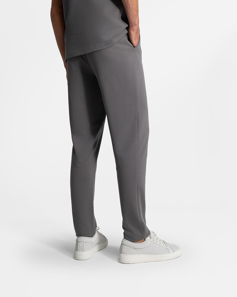 TP 01 Essence Slim Anthracite 2.0 – trousers in grey Punto di Roma stretch, photo 7