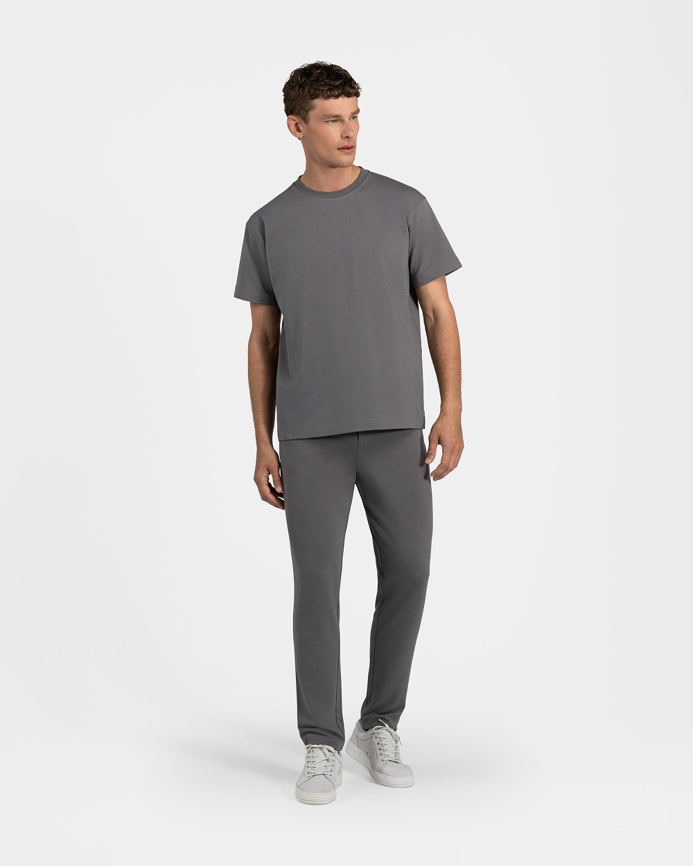 TP 01 Essence Slim Anthracite 2.0 – trousers in grey Punto di Roma stretch, photo 8