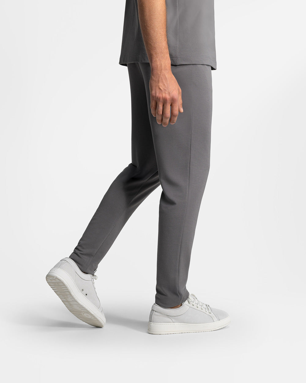 TP 01 Essence Slim Anthracite 2.0 – trousers in grey Punto di Roma stretch, photo 12