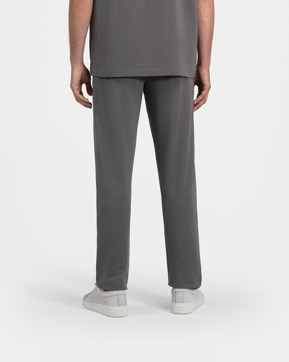TP 01 Essence Straight Anthracite 2.0 – trousers in grey Punto di Roma stretch, photo 5