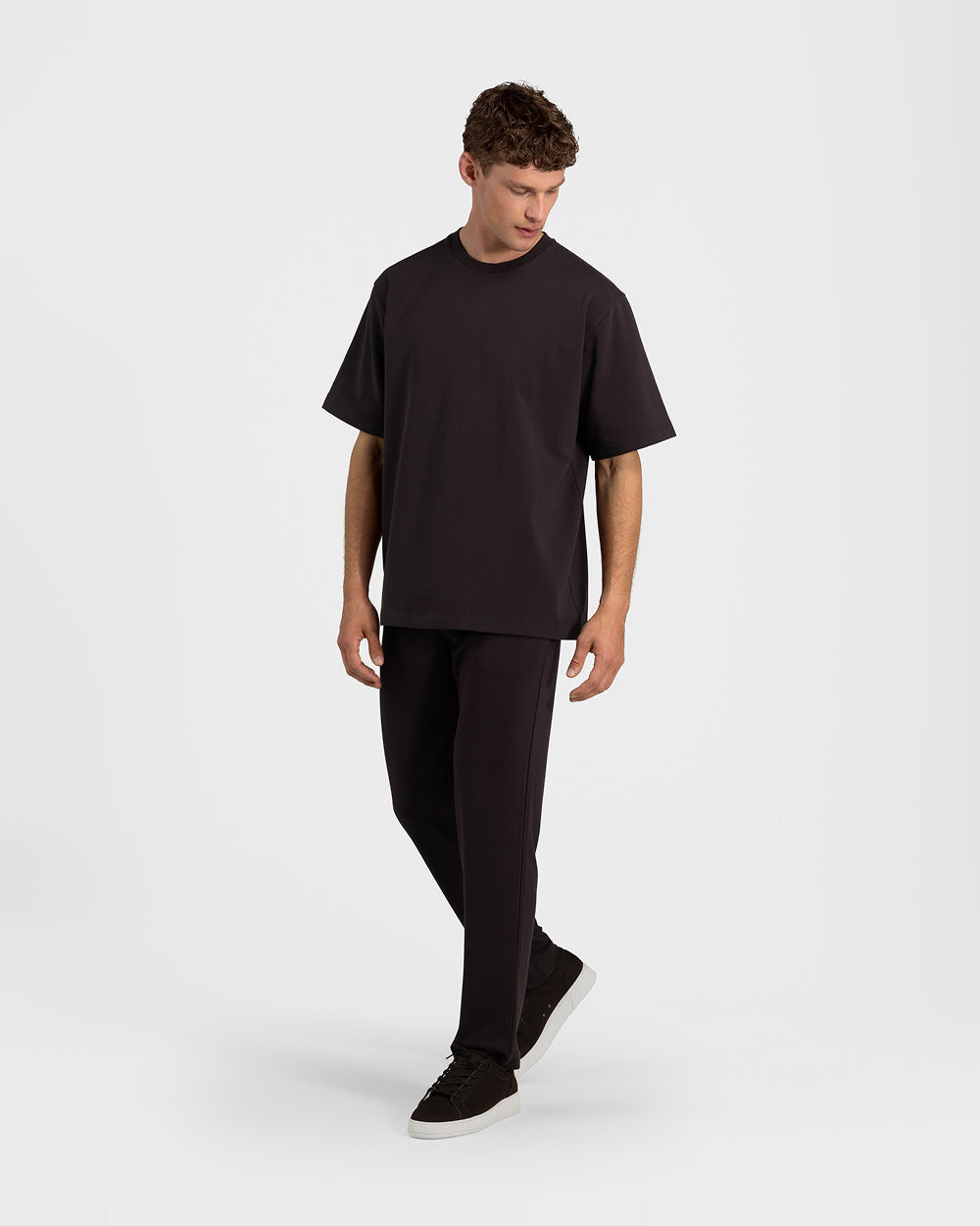 TP 01 Essence Straight Chocolate 2.0 – trousers in brown Punto di Roma stretch, photo 7