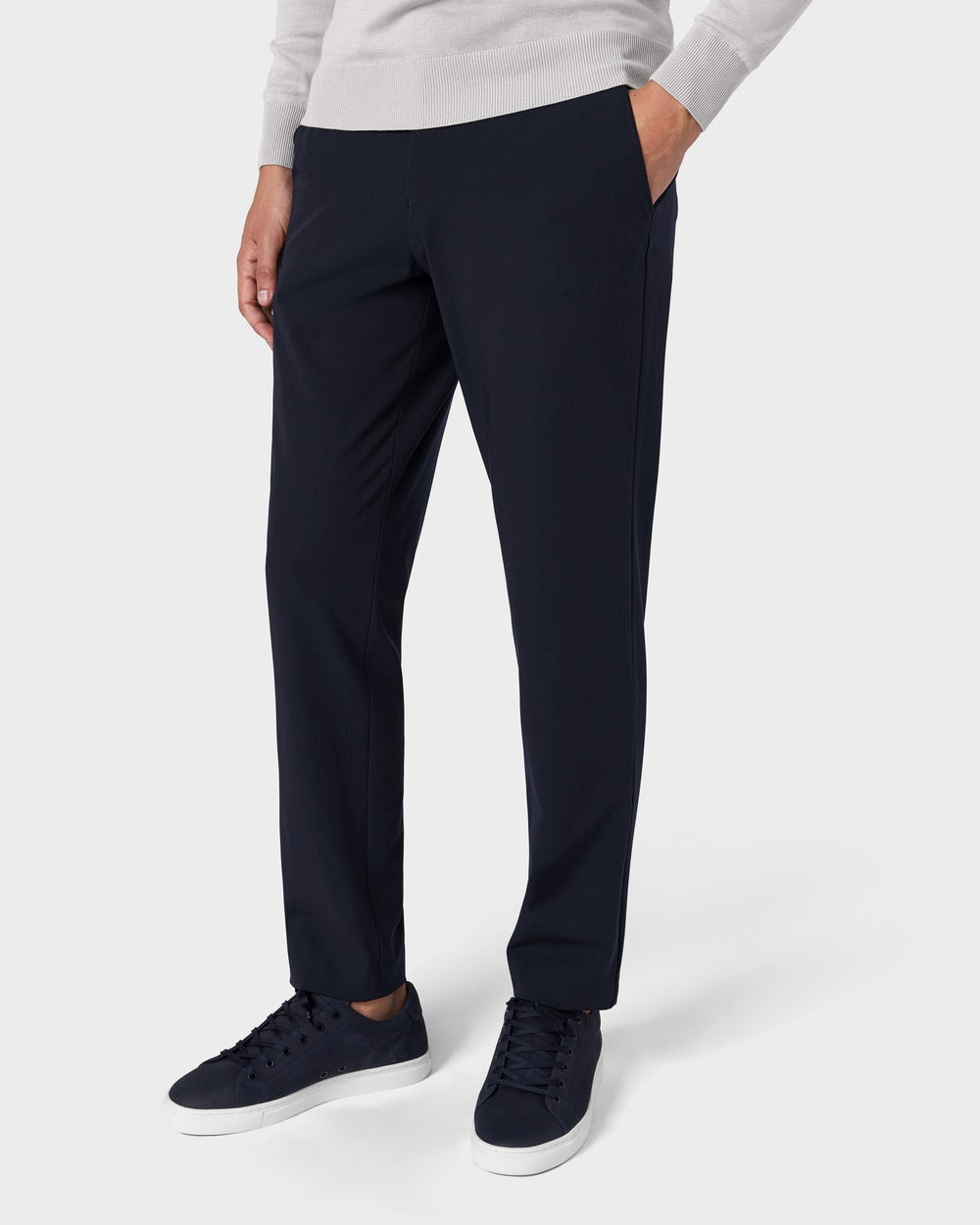 TP 03 Essence Blueberry – trousers in blue stretch fabric, photo 2