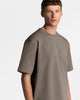 TS 01 Essence Oversized Heavyweight Desert Taupe 2.0 – t-shirt in taupe stretch cotton