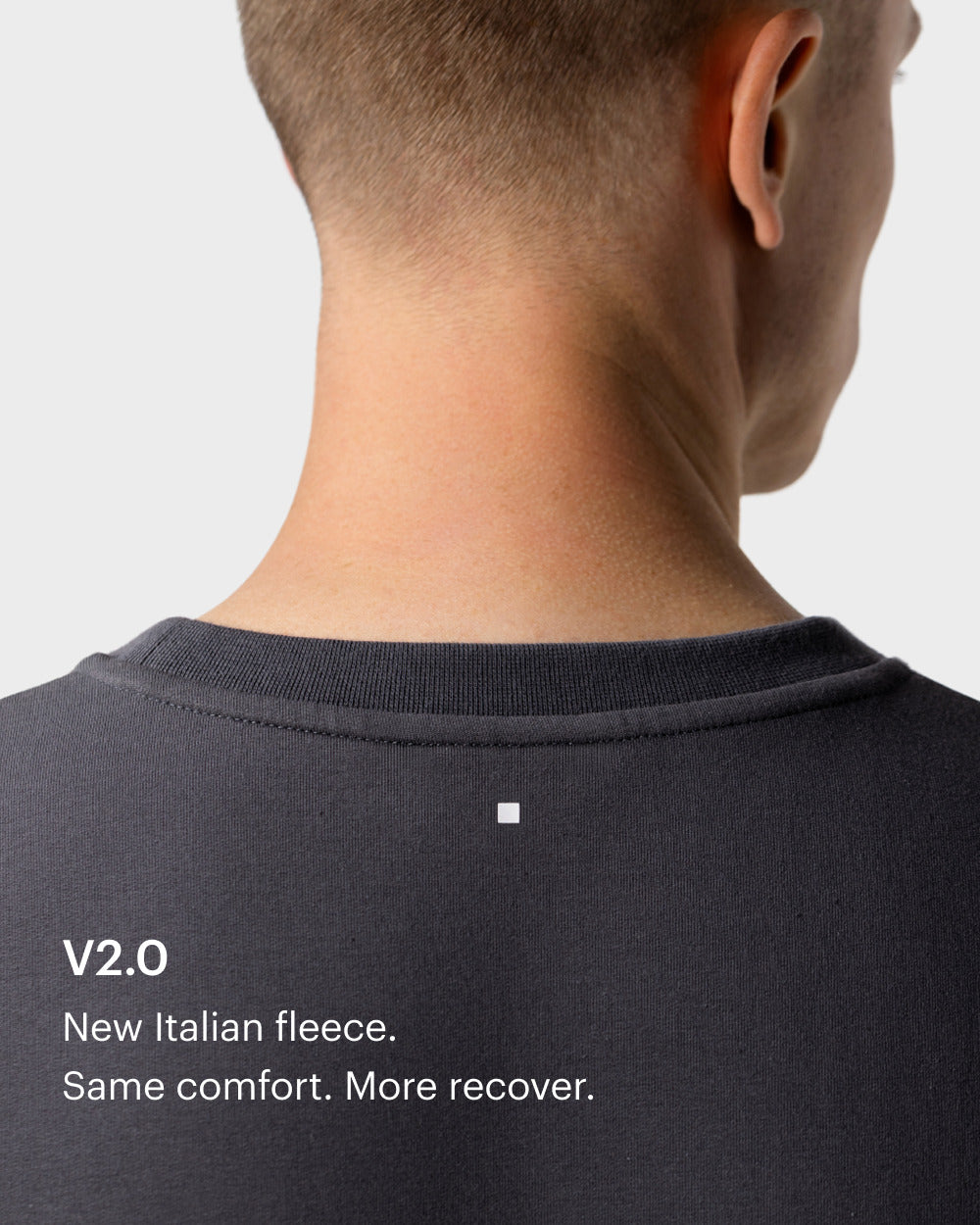 TS 01 Essence Oversized Heavyweight Anthracite 2.0 – t-shirt in grey stretch cotton, photo 5