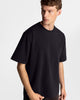 TS 01 Essence Oversized Heavyweight Black 2.0 – t-shirt in black stretch cotton, photo 3