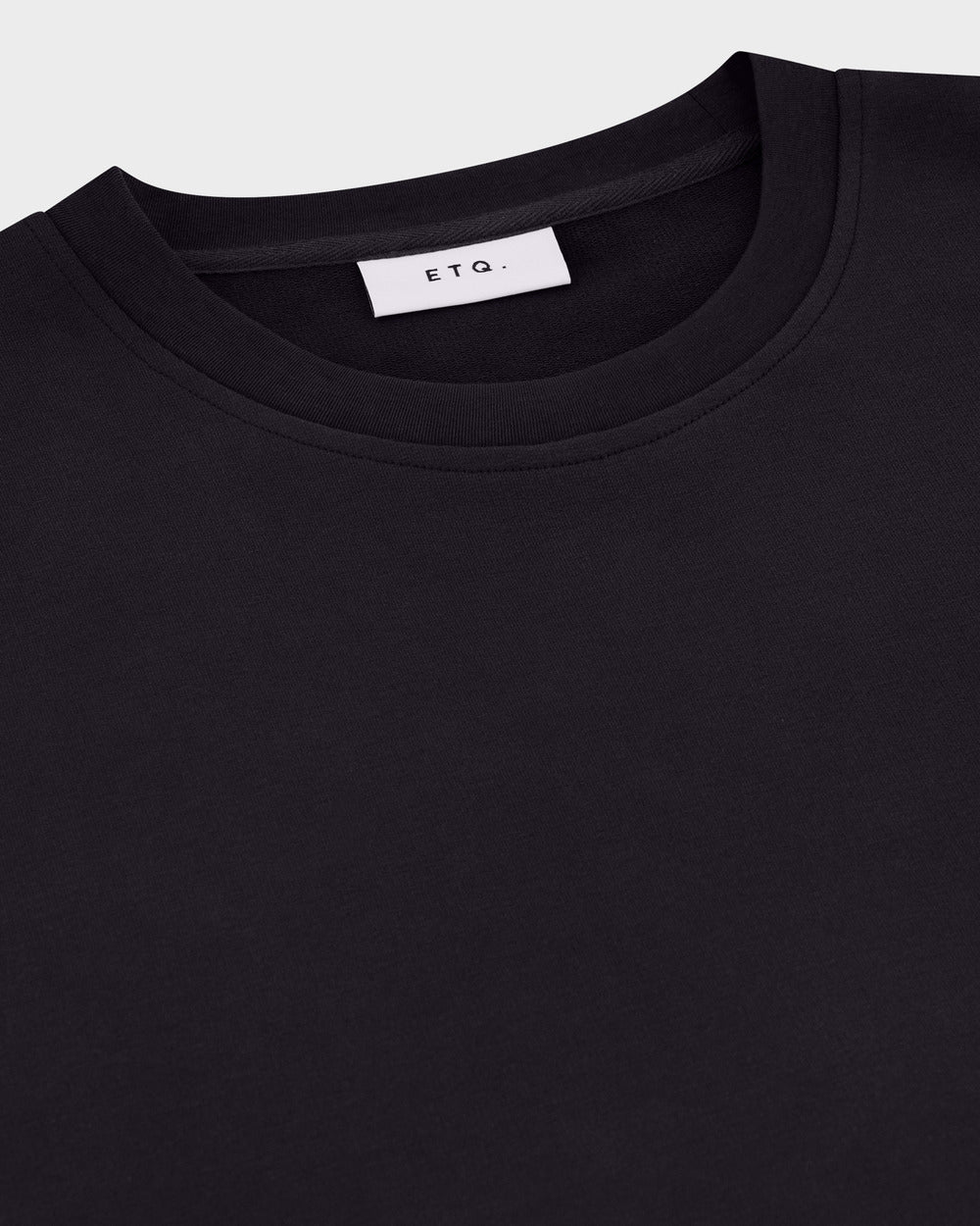 TS 01 Essence Oversized Heavyweight Black 2.0 – t-shirt in black stretch cotton, photo 8