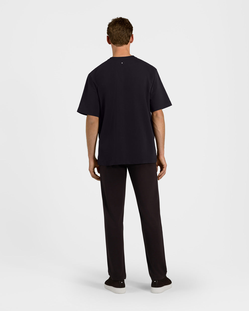 TS 01 Essence Oversized Heavyweight Black 2.0 – t-shirt in black stretch cotton, photo 9