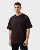 TS 01 Essence Oversized Heavyweight Chocolate 2.0 – t-shirt in brown stretch cotton, photo 2