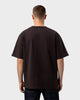 TS 01 Essence Oversized Heavyweight Chocolate 2.0 – t-shirt in brown stretch cotton, photo 3