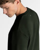 TS 01 Essence Oversized Heavyweight Forest Green 2.0 – t-shirt in green stretch cotton, photo 3