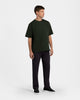 TS 01 Essence Oversized Heavyweight Forest Green 2.0 – t-shirt in green stretch cotton, photo 4