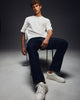 TS 01 Essence Oversized Heavyweight White 2.0 – t-shirt in white stretch cotton, photo 3